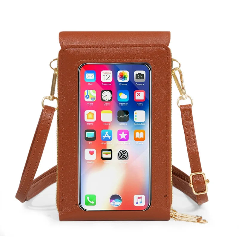 Women Crossbody Shoulder Bags Wallets Touch Screen Cell Phone Purse Handbag