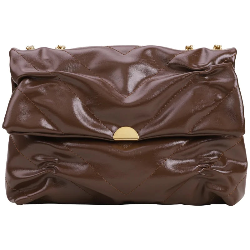 Women Crossbody Side Shoulder Bag Winter Sac Snatched Fine Hardware Shoulder Str