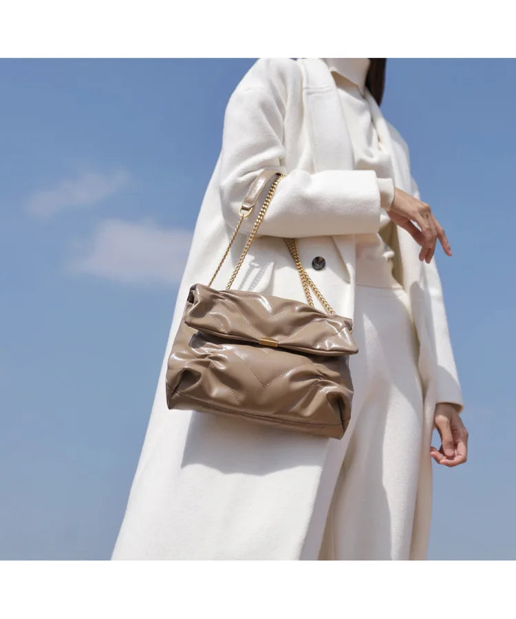 Women Crossbody Side Shoulder Bag Winter Sac Snatched Fine Hardware Shoulder Str