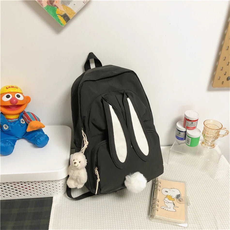 Nylon Waterproof Backpack Purse for Teen Girls Large Capacity Rucksack
