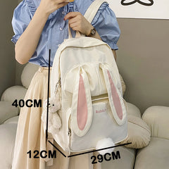 Nylon Waterproof Backpack Purse for Teen Girls Large Capacity Rucksack