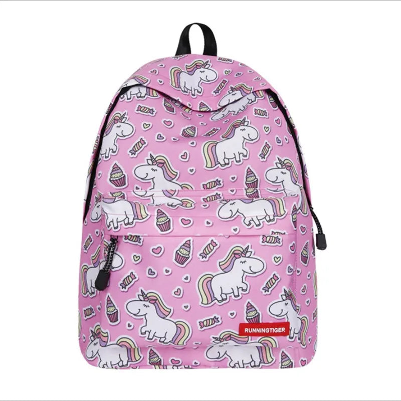 Unicorn Backpack Space High Softback Schoolbags Mochila Feminina