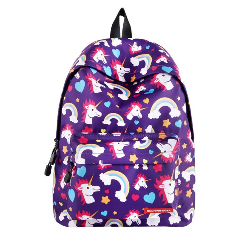 Unicorn Backpack Space High Softback Schoolbags Mochila Feminina