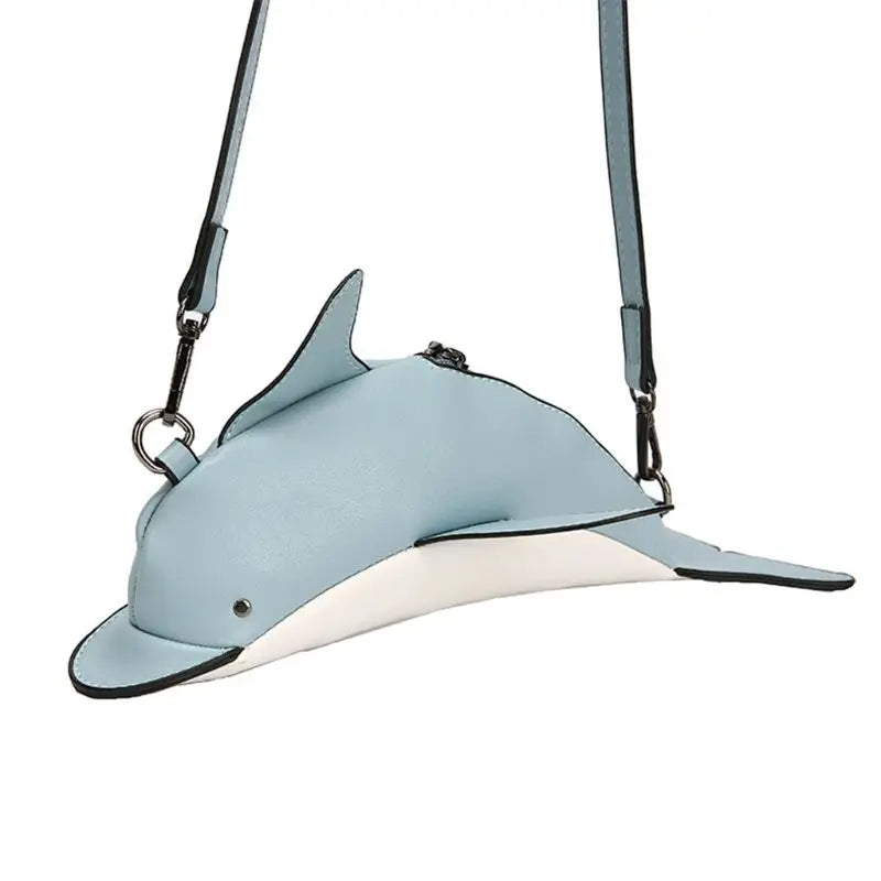 Women Dolphin Shape PU Leather Handbag Shoulder Crossbody Bag Satchel Purse