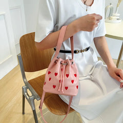 Girl Love Print Shoulder Bag Crossbody Bags
