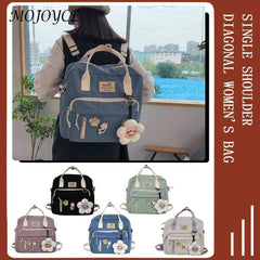Women Patchwork Travel Preppy Handbags Multi-Function Shoulder Bag