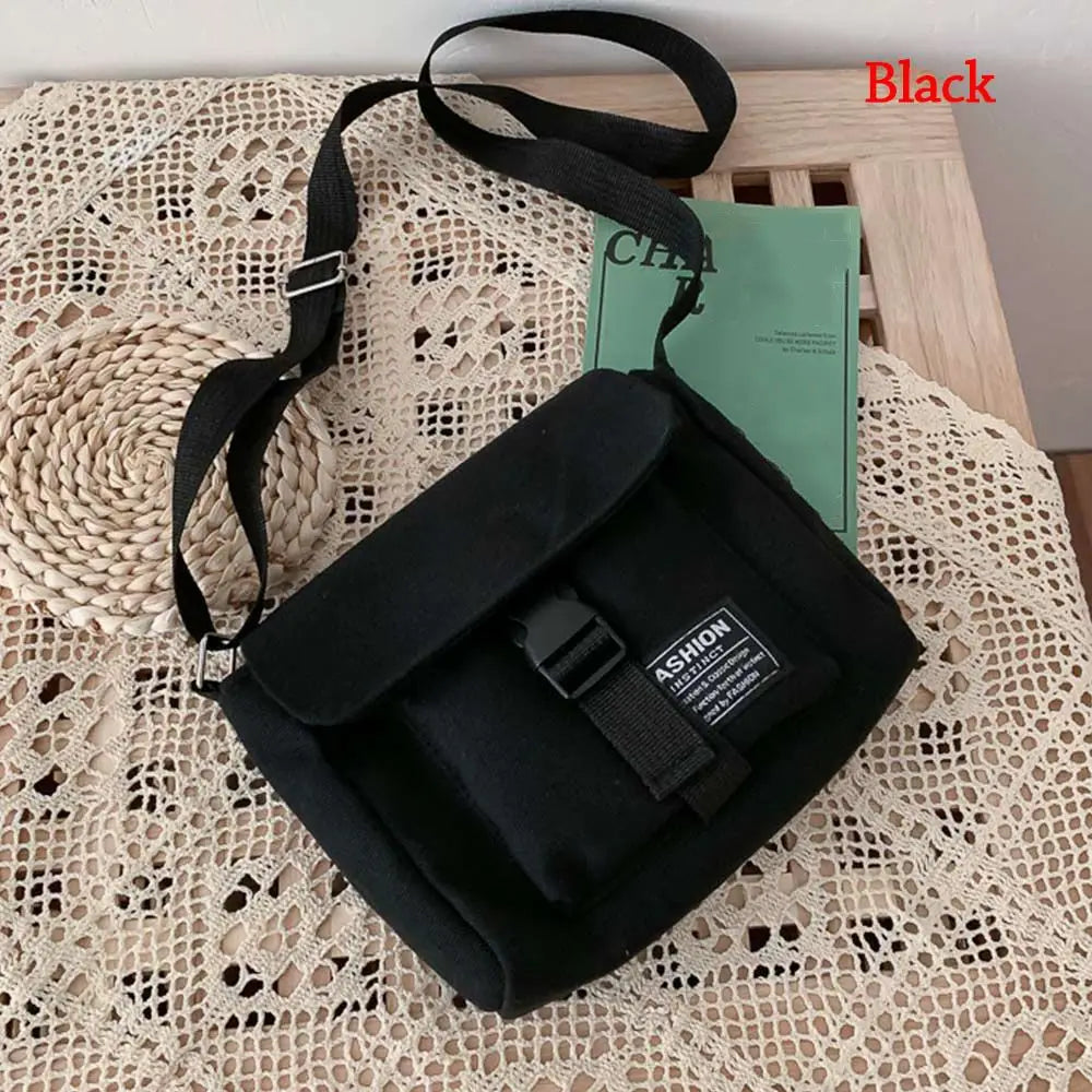 Women Canvas Messenger Bag High Capacity Shoulder Bag