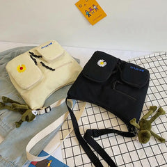 Women Daisy Cartoon Messenger Bag Cell Phone Crossbody Shoulder Bag