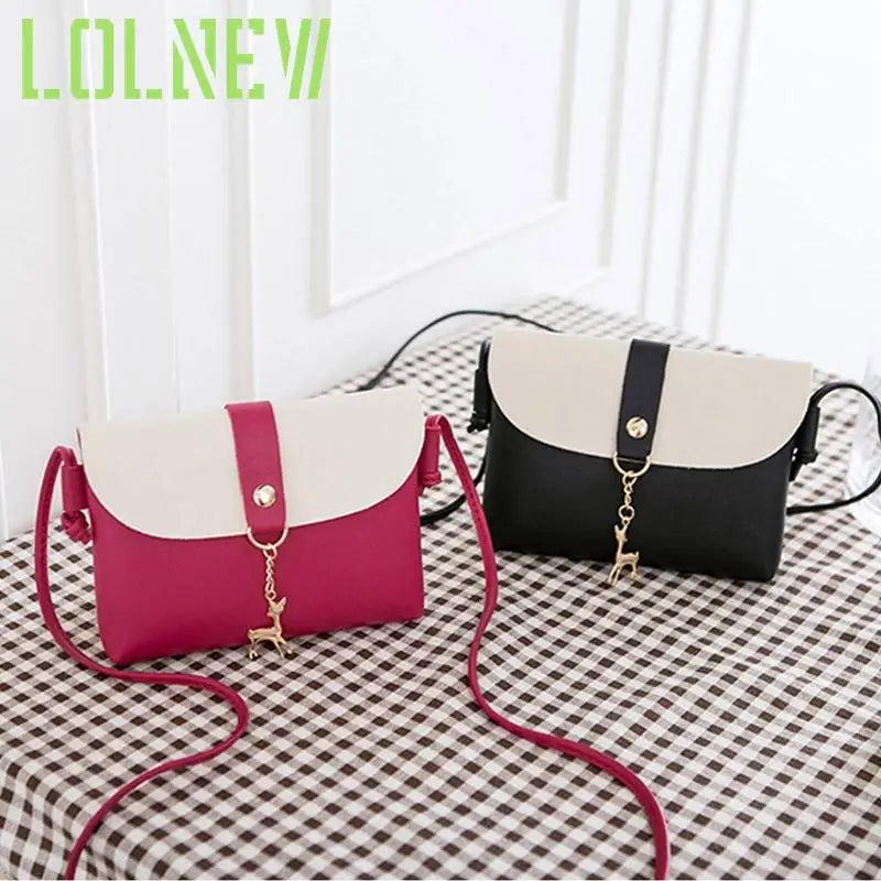 Women Deer Charm Diagonal Bag Handbags Casual Mini Bag