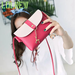 Women Deer Charm Diagonal Bag Handbags Casual Mini Bag