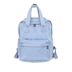Women Denim Backpack Large Bookbag School Bag for Teenager Girls