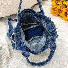 Women Denim Handbag Lady Shoulder Crossbody Bag Tote Messenger Satchel Purse