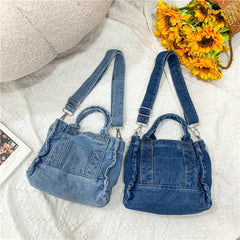 Women Denim Handbag Lady Shoulder Crossbody Bag Tote Messenger Satchel Purse