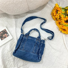 Women Denim Handbag Lady Shoulder Crossbody Bag Tote Messenger Satchel Purse