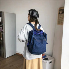 Women Denim Travel Backpack School Bags For Teenage Girls Mochilas Feminina