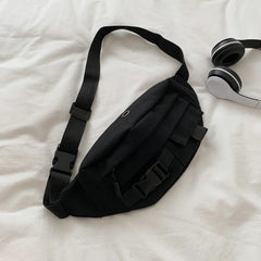 Canvas Women's Belt Bag Vintage Waist Pack Chest Packs