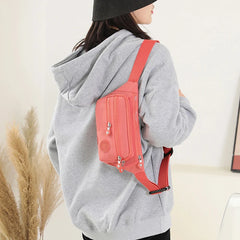 Women Nylon Waist Packs Style Female Fanny Pack Crossbody Messenger Chest Bags