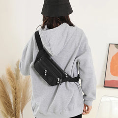 Women Nylon Waist Packs Style Female Fanny Pack Crossbody Messenger Chest Bags