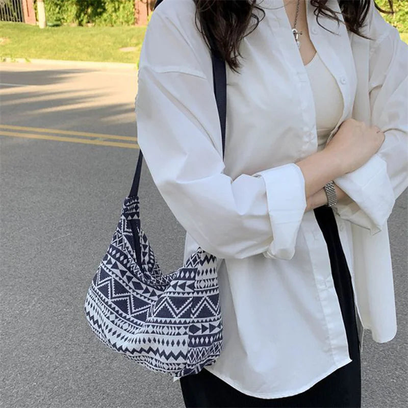 Women Shoulder Bag Vintage Crossbody Bag Large Capacity Handbag