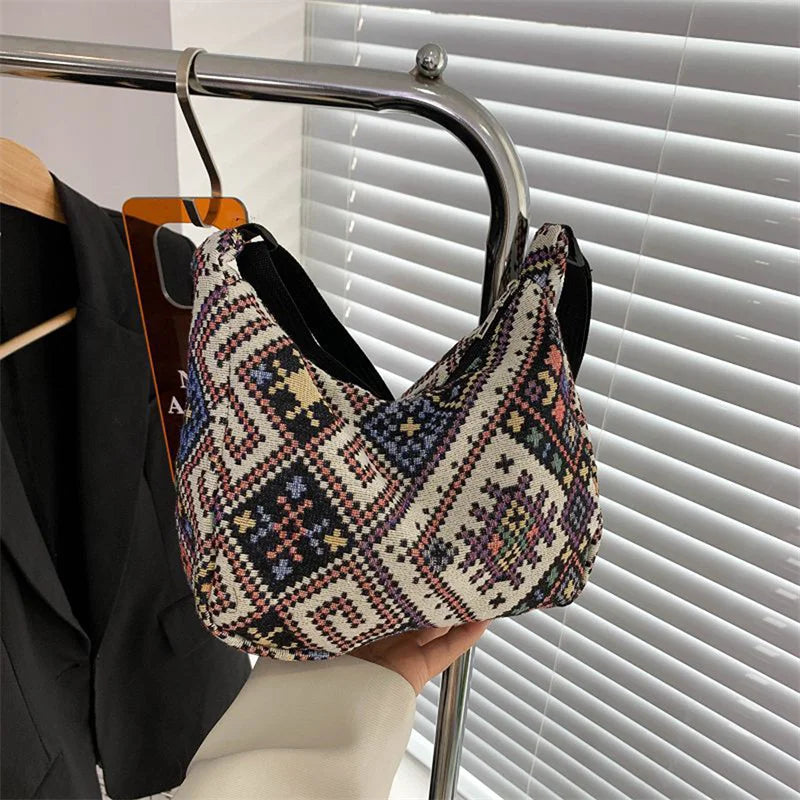 Women Shoulder Bag Vintage Crossbody Bag Large Capacity Handbag