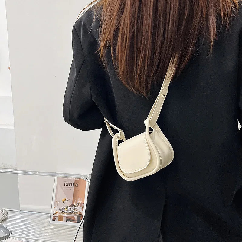 Women Shoulder Crossbody Handbag Small PU Leather Top-Handle Bags