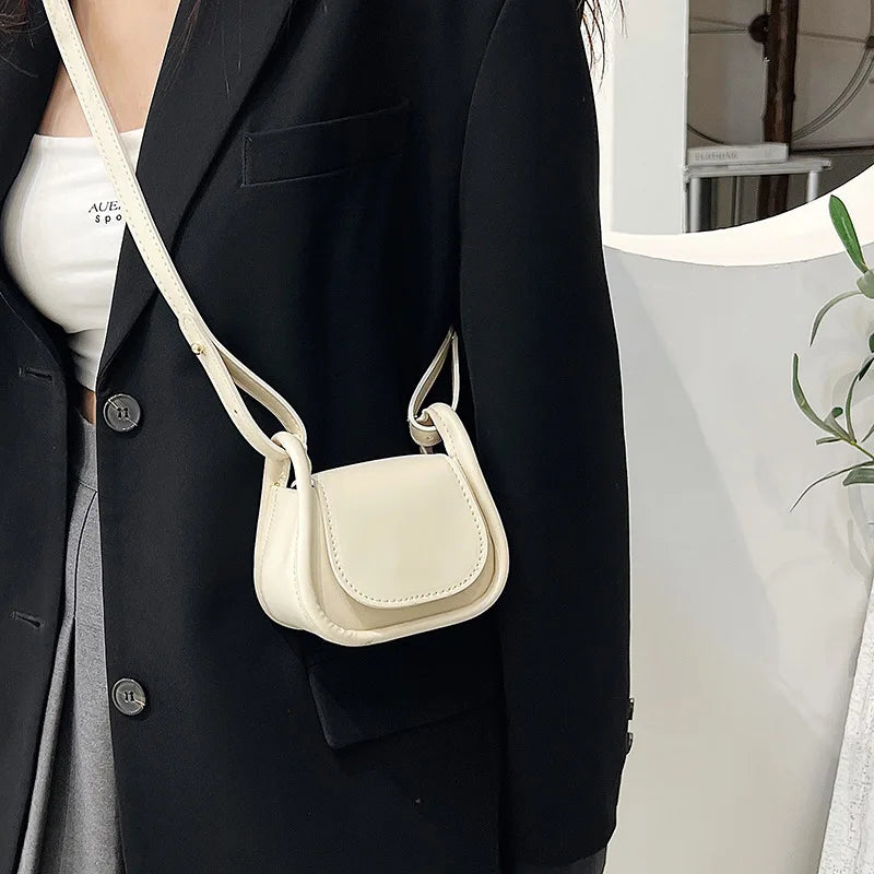 Women Shoulder Crossbody Handbag Small PU Leather Top-Handle Bags