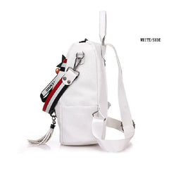 Women Tassel Backpack Youth Travel Female Rucksack School Bag For Teenage Girls