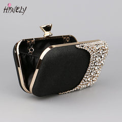 Women Diamond Evening Clutch Bags Bling Hollow Out Handbags Banquet Wallets