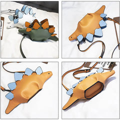Women Dinosaur Shape Cross Body Bag Girl PU Leather Handbag Purse Sale
