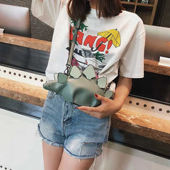 Women Dinosaur Shape Cross Body Bag Girl PU Leather Handbag Purse Sale
