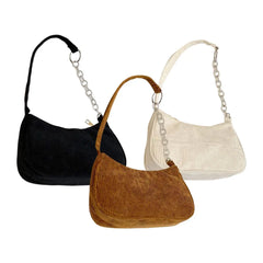 Women Flannel Beach Purse Lady Shoulder Bag