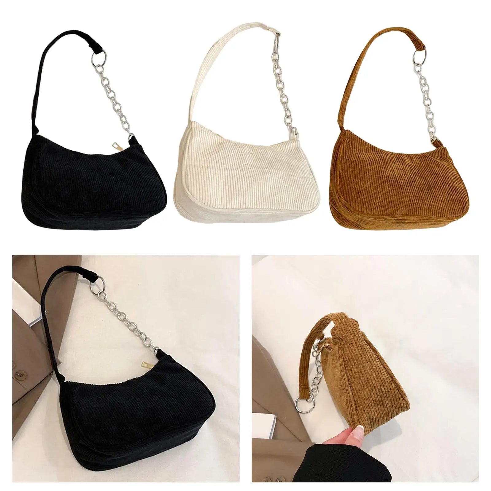Women Flannel Beach Purse Lady Shoulder Bag