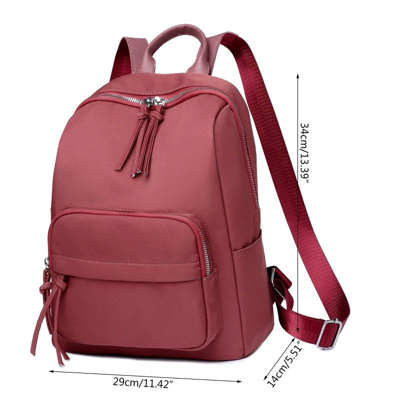 Women Durable Oxford Cloth Backpack Student School Bookbag Teen Girls Casual Tra