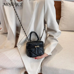 Women PU Leather Shoulder Bag Mini Crossbody Handbag Zipper Closure
