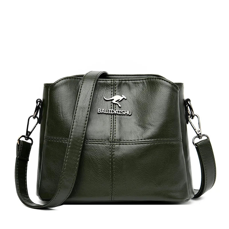 Women Embroidery Tote Bag High Leather Ladies Handbags Women Shoulder Bag