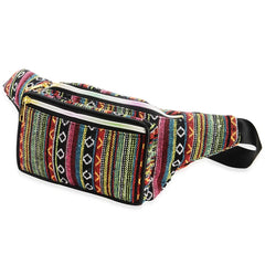 Vintage Ethnic Fanny Pack Travel Waist Purse