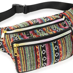 Vintage Ethnic Fanny Pack Travel Waist Purse