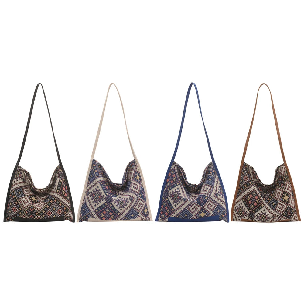 Women Ethnic Style Handbags Portable Shoulder Messenger Crossbody Bags
