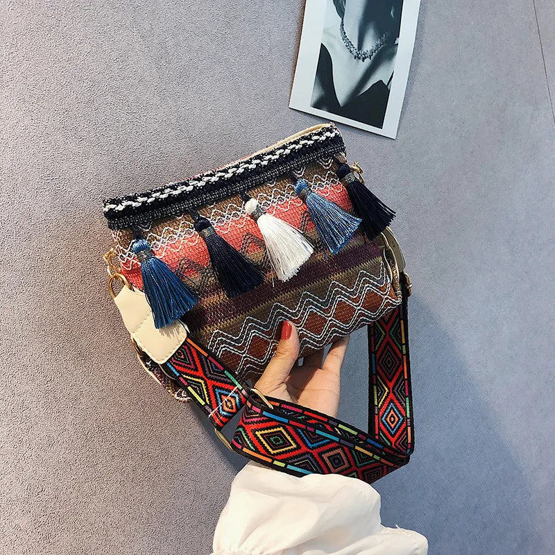 Ethnic Style Shoulder Bag Fanny Pack