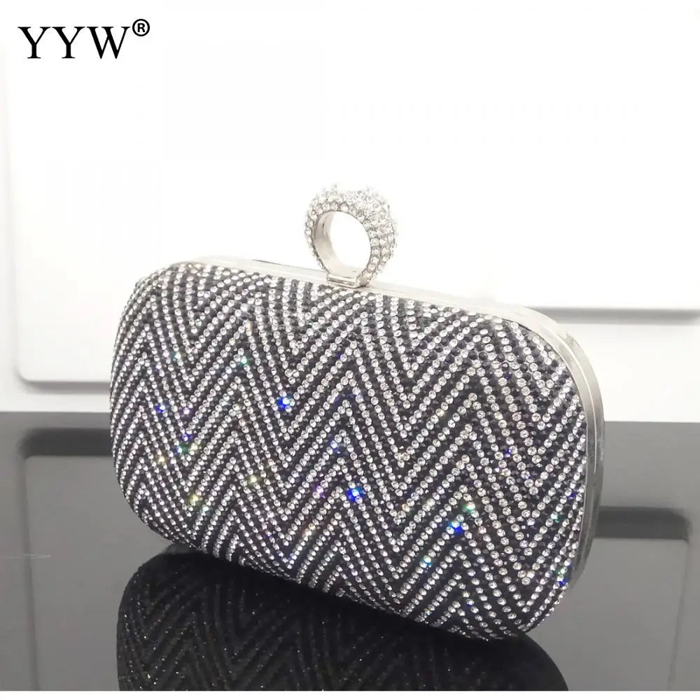 Glitter Party Crossbody Bag Wedding Purse Vintage Clutch