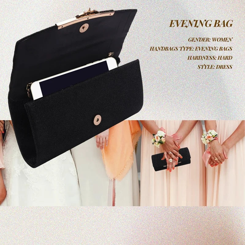 Glitter Evening Bag Party Banquet Handbag Chain Shoulder Bag