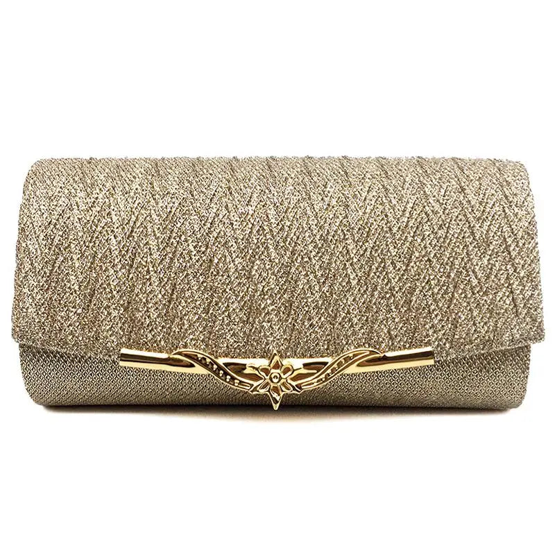 Glitter Evening Bag for Women Girls Wedding Clutch Chain Shoulder Bag