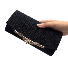 Glitter Evening Bag for Women Girls Wedding Clutch Chain Shoulder Bag