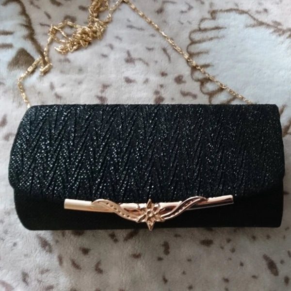 Glitter Evening Bag for Women Girls Wedding Clutch Chain Shoulder Bag
