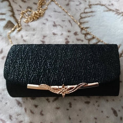 Glitter Evening Bag for Women Girls Wedding Clutch Chain Shoulder Bag