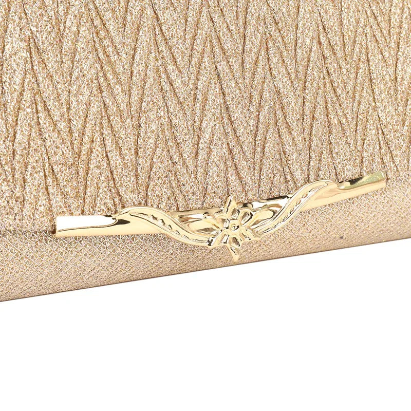 Glitter Evening Bag for Women Wedding Clutch Handbag Chain Shoulder Bag
