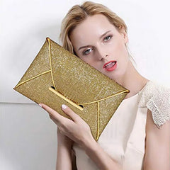 Sequins Envelope Evening Bag Sparkling Party Clutch Wedding Purse