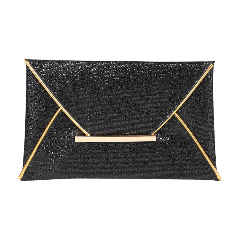 Sequins Envelope Evening Bag Sparkling Party Clutch Wedding Purse