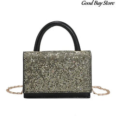 Rhinestone Shoulder Bag Sequins Purse Handbag Party Totes