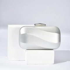 Rhinestone Evening Clutch Bag with Chain Strap for Wedding Party
